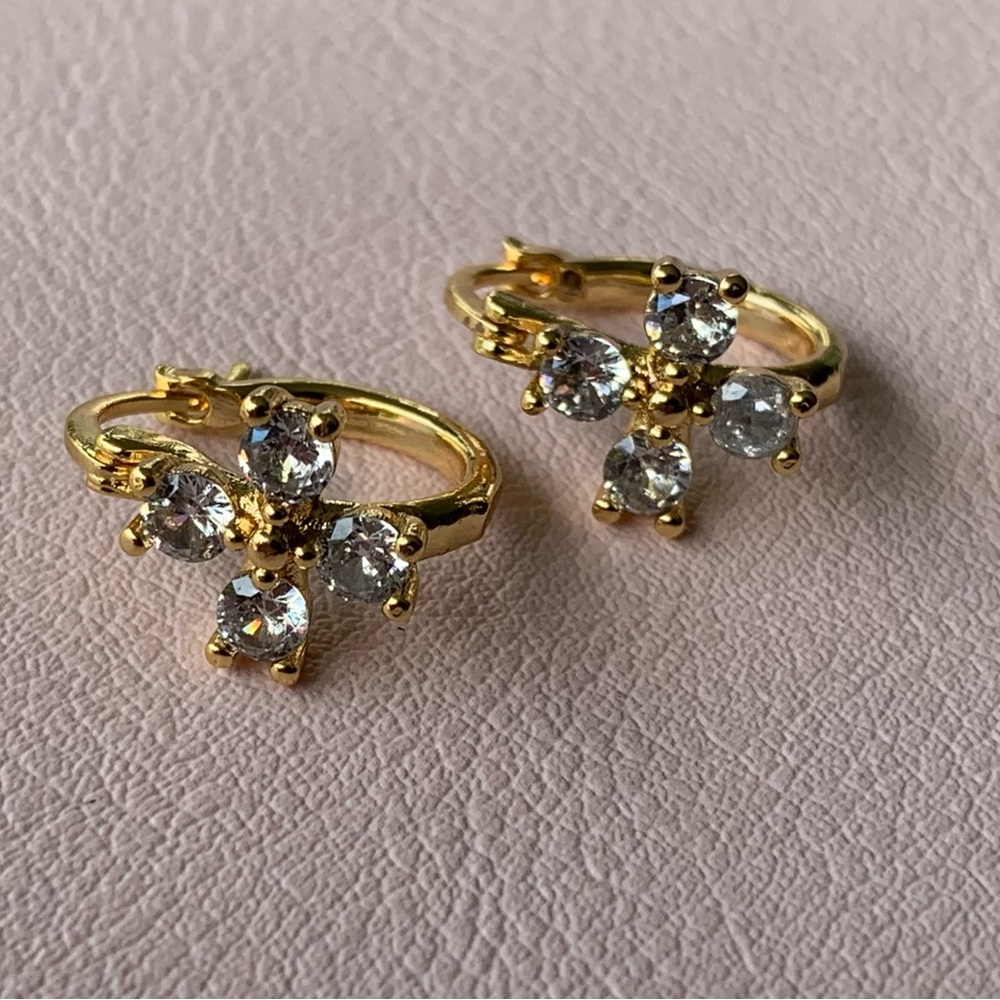 Hoop earrings 18k gold plated